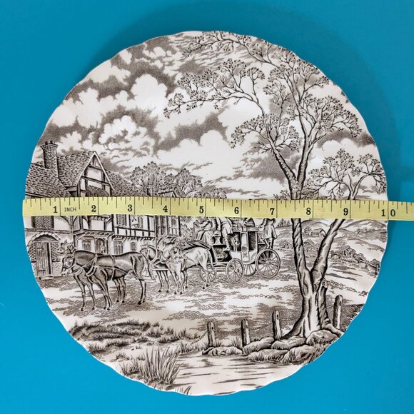 Royal Mail Brown on Cream Antique Plate by Myott Staffordshire - Picture 7 of 8